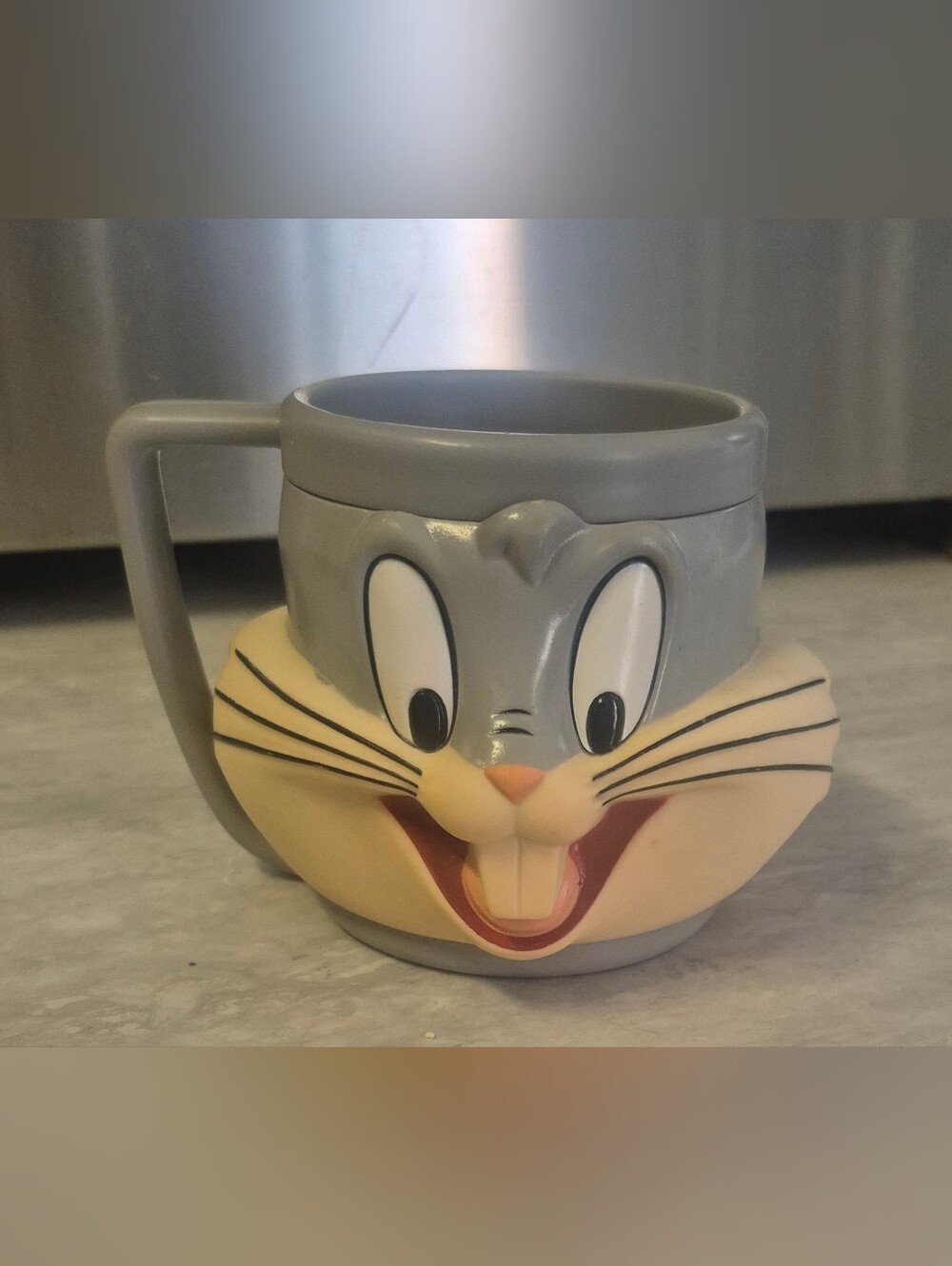 Vintage Looney Tunes Bugs Bunny Plastic Mug Cup 1992 Warner Bros
